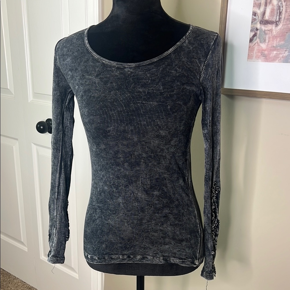 American Rag Washed Black Long Sleeve shirt